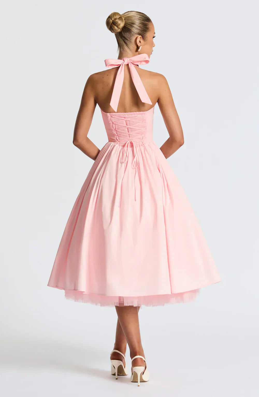 EVANA MIDI DRESS – BLUSH