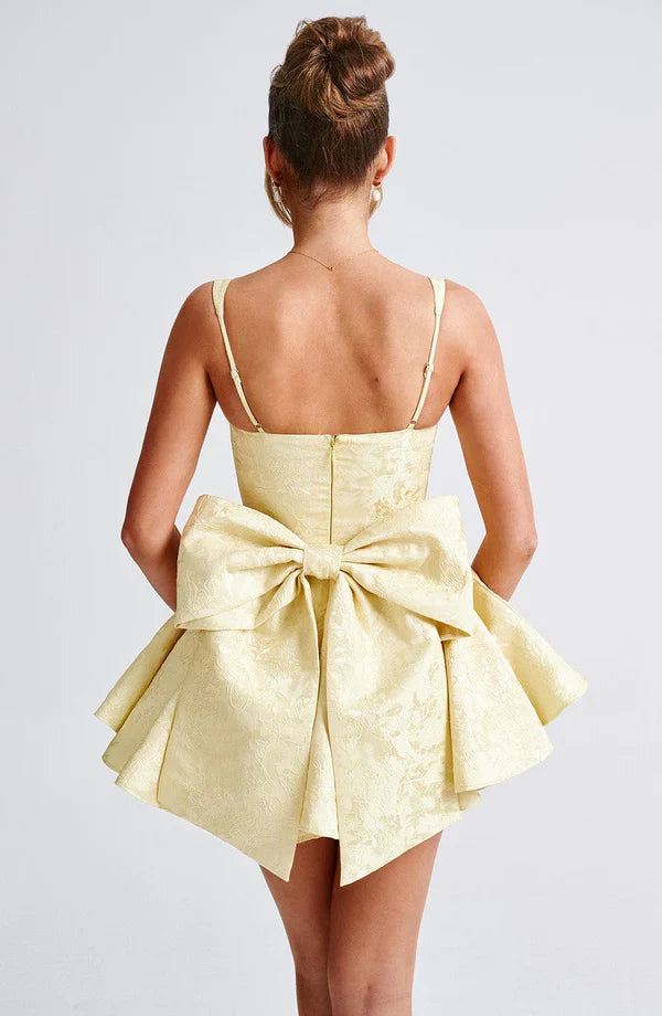 AMELIE MINI DRESS – LEMON