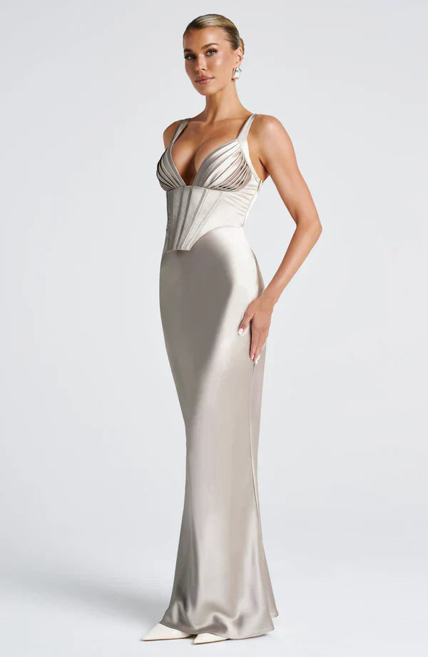 ALINA MAXI DRESS – SHELL