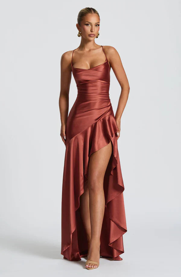 ISLA MAXI DRESS – RUST